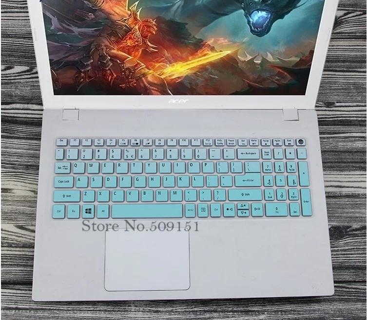 15,6 дюйма клавиатура силиконовая клавиатура защитная крышка для acer Aspire e15 E5-573G 532 522 V3-574 F5-572G VN7-592G T5000 TMP258 - Цвет: Gradualskyblue