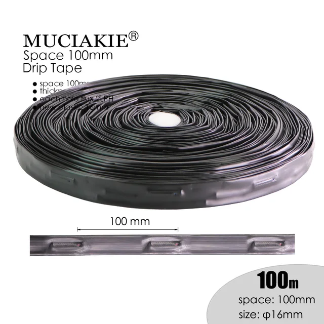Muciakie 100/50M Space 100 Mm -Es Csepp Öntözőszalag 16 Tömlő Mezőgazdaság 10 Cm Tér Öntözés Megtakarító Öntözési Mezőgazdasági Eszközök - Image 3