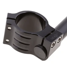 Черный алюминиевый сплав Руль Клип Ons Вилка Ручка Руль 45 мм