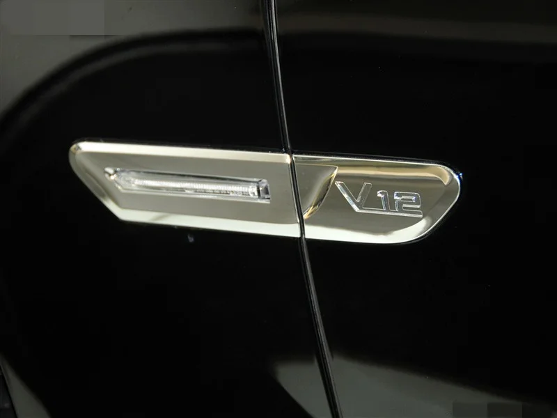 ABS пластиковая Эмблема для багажника автомобиля значок Кузова стикер V12 переоборудованный знак автомобиля боковой знак логотип