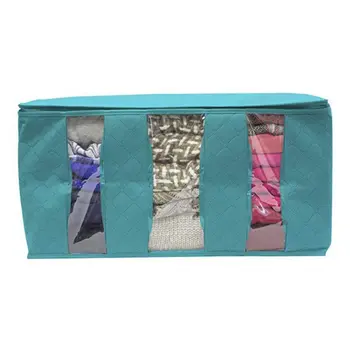 

Non-woven Bed Bottom Storage Box Grid Easy To Classify Folding Quilt Storage Bag Wardrobe Pants Dustproof And Moisture-proof