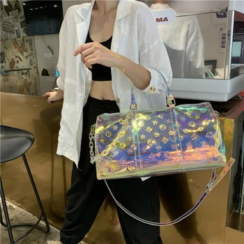 

louis brand Tote Package Transparent Flower Pattern Crossbody Bags Fashion Ladies Single Shoulder Bags Convenient Travel Bags