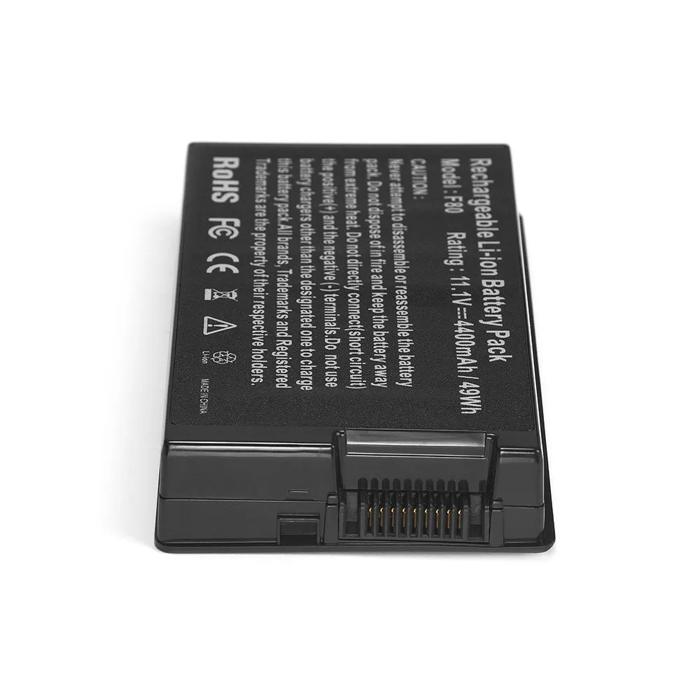 Аккумулятор для ноутбука Asus F50 F80 F81 F83 X61 X80 X82 X85 Pro 63D Series. 11.1V 4400mAh PN: A32-F80 A32-F80A |