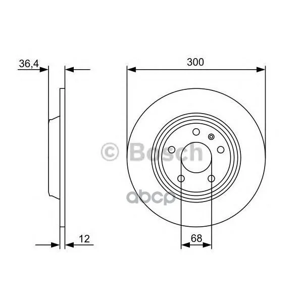 Тормозной Диск Передний Bosch арт. 0986479382