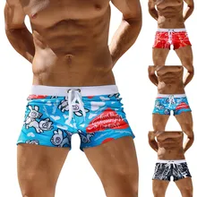 Модные мужские сексуальные плавки с градиентом для бодибилдинга, пляжные шорты для плаванья, мужские быстросохнущие шорты для серфинга, Шорты для плавания