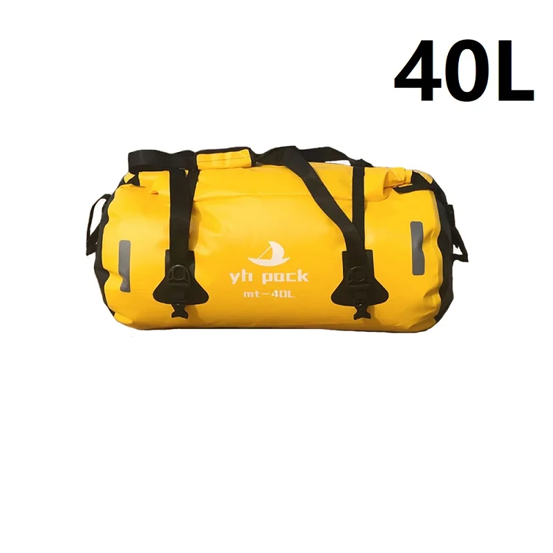 Мотоциклетная задняя Сумка для багажа, велосипедная седельная сумка, водонепроницаемая сумка для мотокросса, мотоциклетная сумка на плечо, рюкзак для багажника заднего сиденья - Название цвета: 40L Yellow