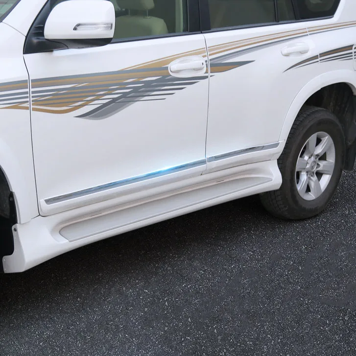 Для Toyota Land Cruiser Prado FJ150- ABS корпус боковой двери литья Накладка анти-трения полосы декоративные наклейки