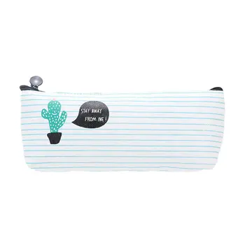 

Korea Creative Small Fresh Cactus Pencil Case Canvas Simple Pencil Case Pencil Case Elementary School Stationery