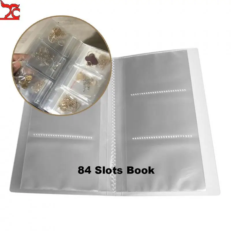 

Princess Transparent Jewelry Storage Book Zip-Lock Brooch Gifts Bag Reclosable Jade Gem Carrying Case Portable Earring Holders