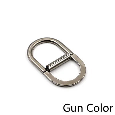 Gun Color Meetee 4 шт. 15-50 мм металлическая двойная d-образная Пряжка багажная куртка с ремешками Кнопка регулировки ремня DIY ветровка декоративная пряжка материал - Цвет: Gun Color