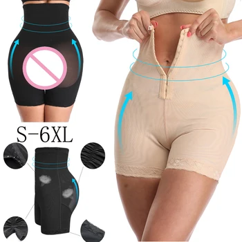 

Women's Seamless Lace Shape Wear Tummy Control Thigh Slimmer High Waist Body Shaper Ladies Sexy Solid Color Control Pants 2020