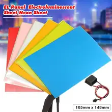Panel de luz A6 EL, 105mm x 148mm, 12V, lámina de neón de papel luminiscente con actuador