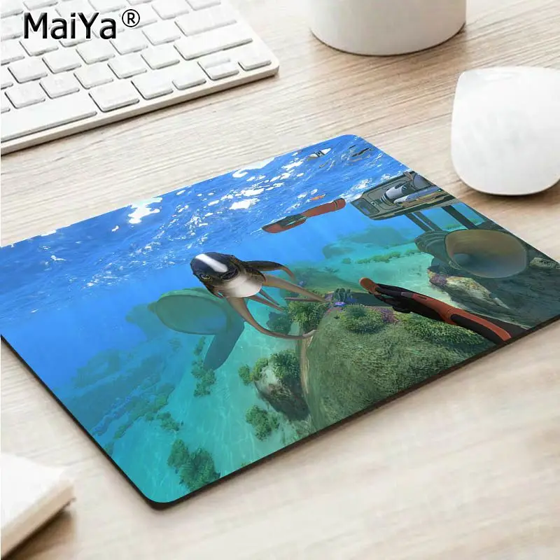 Not Lock Edge25x29cm Maiya Subnautica, игровой коврик для мыши из прочного натурального каучука, Настольный коврик, версия скорости/управления, большой игровой коврик для мыши - Цвет: Not Lock Edge25x29cm