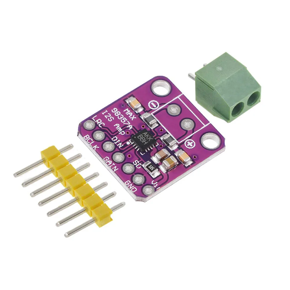 MAX98357 I2S Breakout интерфейс бесfilterless Компактный Малый аудиоусилитель разъем модуля и воспроизведения класса D для Raspberry Pi Esp32