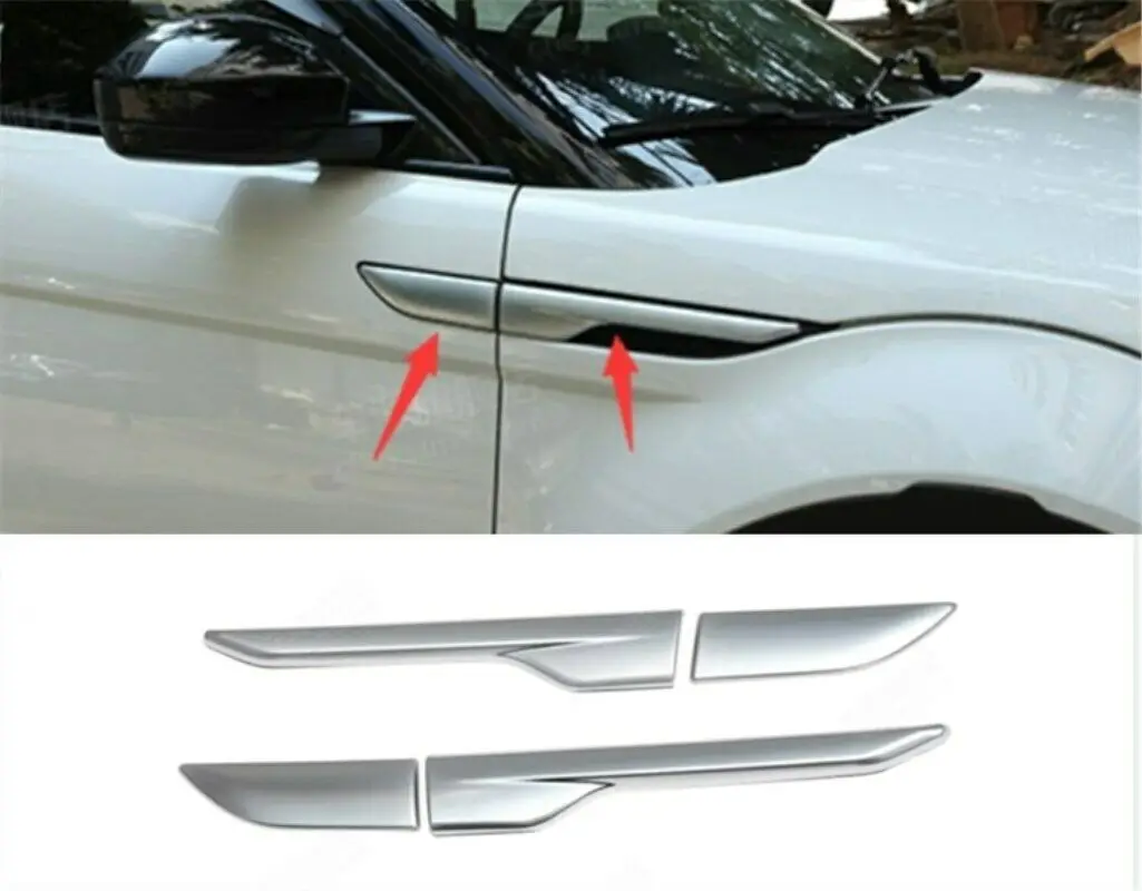 Car modification Car accessories ABS Chrome Side Air Vent Fender Cover Trim For Range Rover Evoque 2012