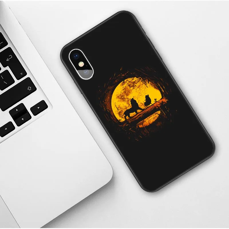 Король Лев Simba nala силиконовый чехол для телефона чехол для iPhone 7 8 6s Plus X XS MAX 5S SE XR 11 Pro Max мягкий чехол - Цвет: TPU