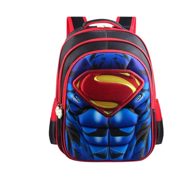 

New Comic Superman Batman Boy Girl Baby Children Kindergarten Nursery School bag Bagpack Schoolbags Kids Student Backpack