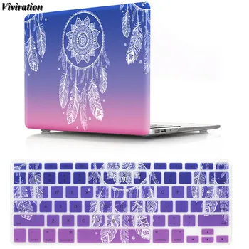 

For Macbook Retina 13 A1425 A1502 Retina 12 15 Pro Air 11 13 15 Case Laptop Replace Cover+Silicone Keyboard Cover For Women Gift
