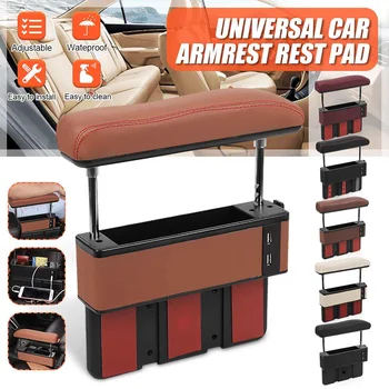 

Universal Car Armrest Box Elbow Support Adjustable Center Console Arm Rest Car Styling Seat Gap Organizer Arm Rest Box