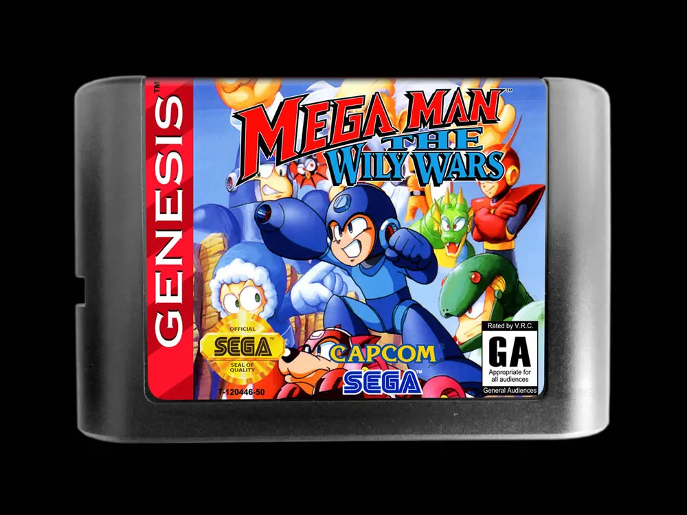 Genesis игры: мега человек игра "The wily Wars" (версия для США!)