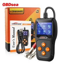 KONNWEI KW600 12 В тестер автомобильных аккумуляторов от 100 до 2000CCA 12 вольт аккумуляторные инструменты для автомобильного адаптера Авто диагностические инструменты