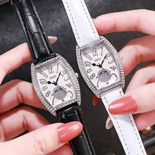 Aliexpress - 2021 Top Brand Women Bracelet Watches Ladies Love Leather Strap Rhinestone Quartz Wrist Watch Luxury Fashion Quartz Watch