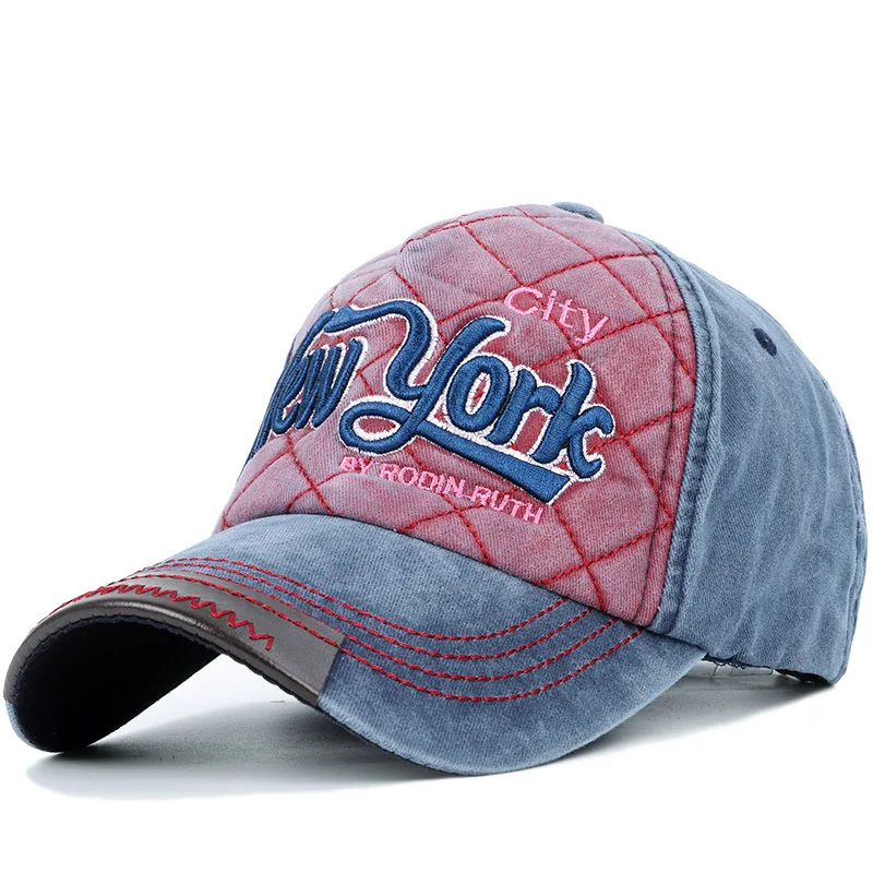 New York Denim Baseball Cap Gorra Plana Snapback Hat Women Cowboy Hat bone ny Casquettes Homme Mens Caps - Цвет: photo color