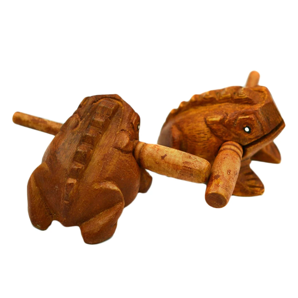Деревянные животные денежная жаба клакеры Дети музыкальный инструмент ударные игрушки для детей рождественские подарки