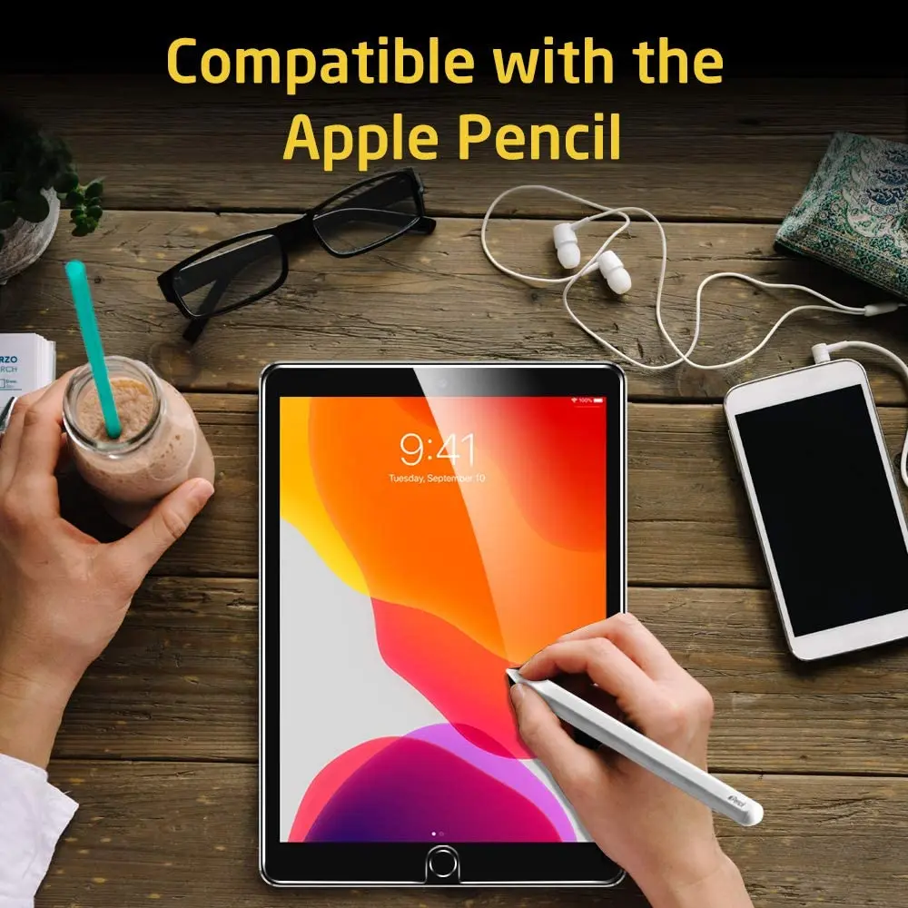 

Tablet Tempered Glass Screen Protector Cover for Apple IPad 2020 8th 10.2 Inch HD Eye Protection Anti-Fingerprint Tempered Film