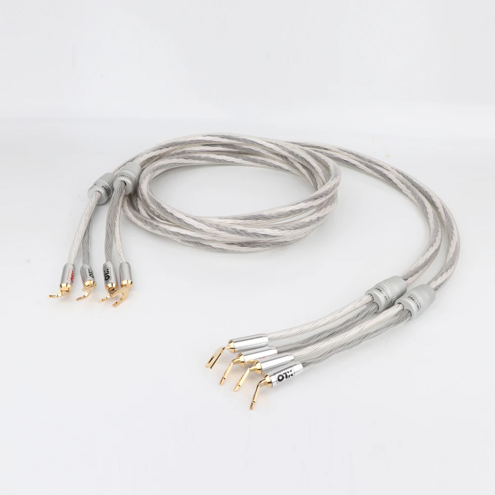 US $123.00 Pair Hifi Audio XLO HTP12 OCC Copper Hifi Speaker Cable HiEnd Audio Loudspeaker Cable Wire With Y Spade