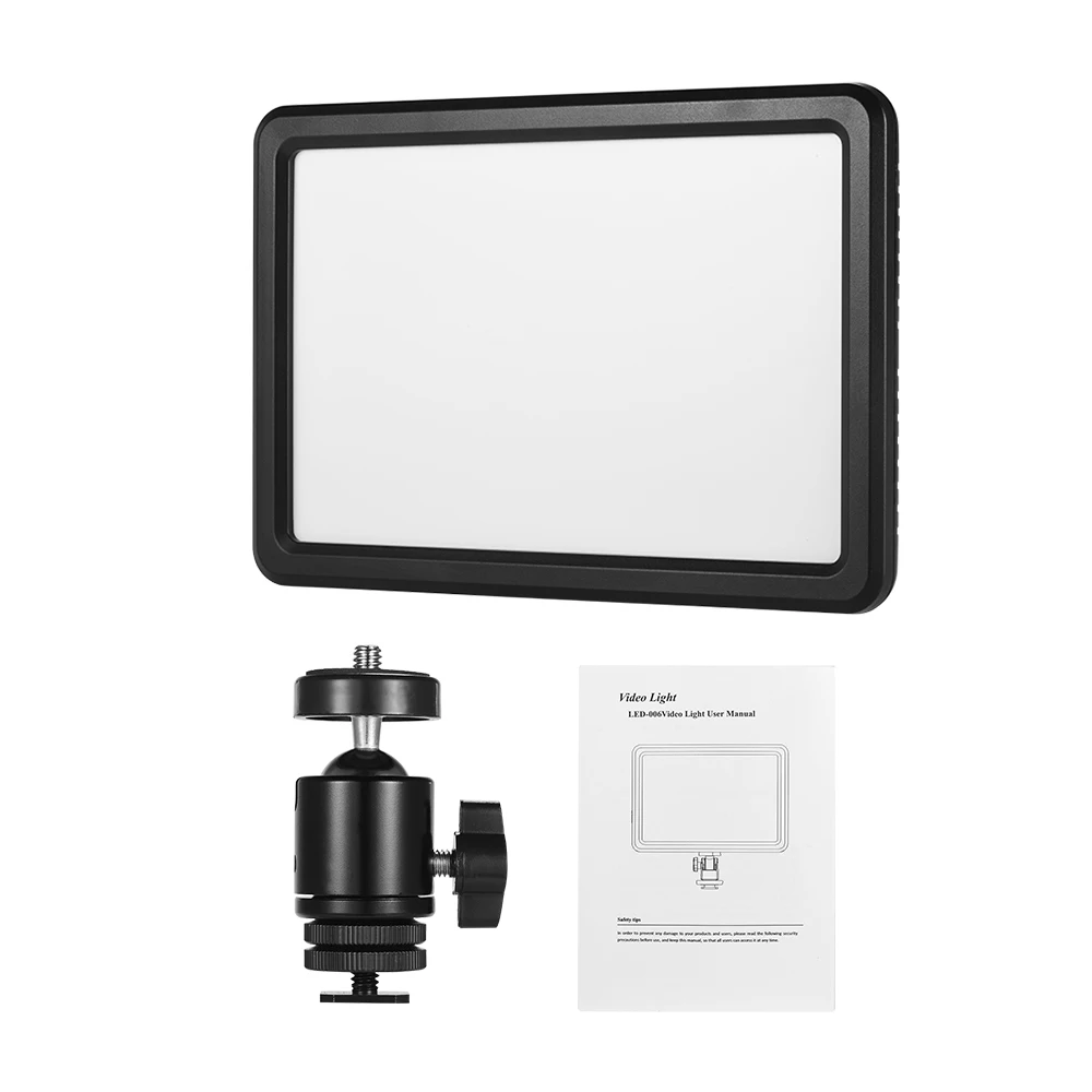 Portable 3000K-6000K Bi-color LED Video Light Photography Dimmable Lamps for News Interview Wedding Portrait Vlog Recording