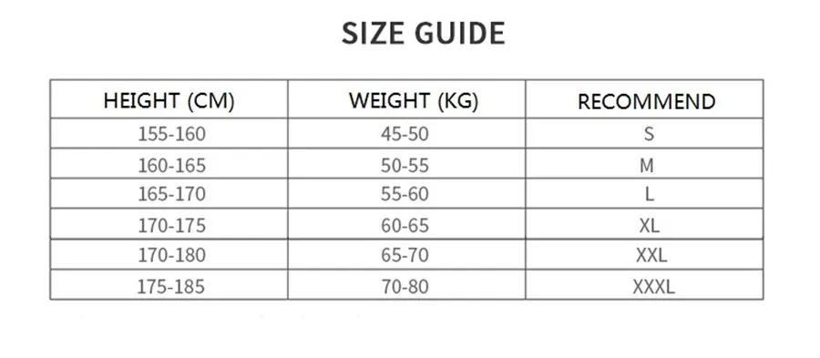 SIZE GUIDE