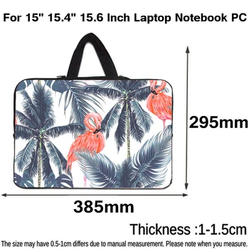 

2020 Newest Pretty Flamingo Pattern Computer Bag 15.6" Funda Portatil 15 15.4 Sleeve Carrying Cover Case Women Briefcase Handbag