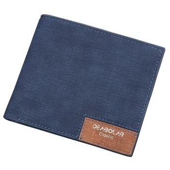 

JHD-DEABOLAR Brand Wallet Purses Slim Men's Retro Wallets Men Thin Wallets