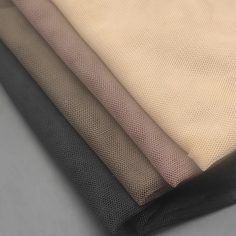 Wig-accessories-hexangular-lace-net-materials-for-making-weft-wigs 70D lace fabrics