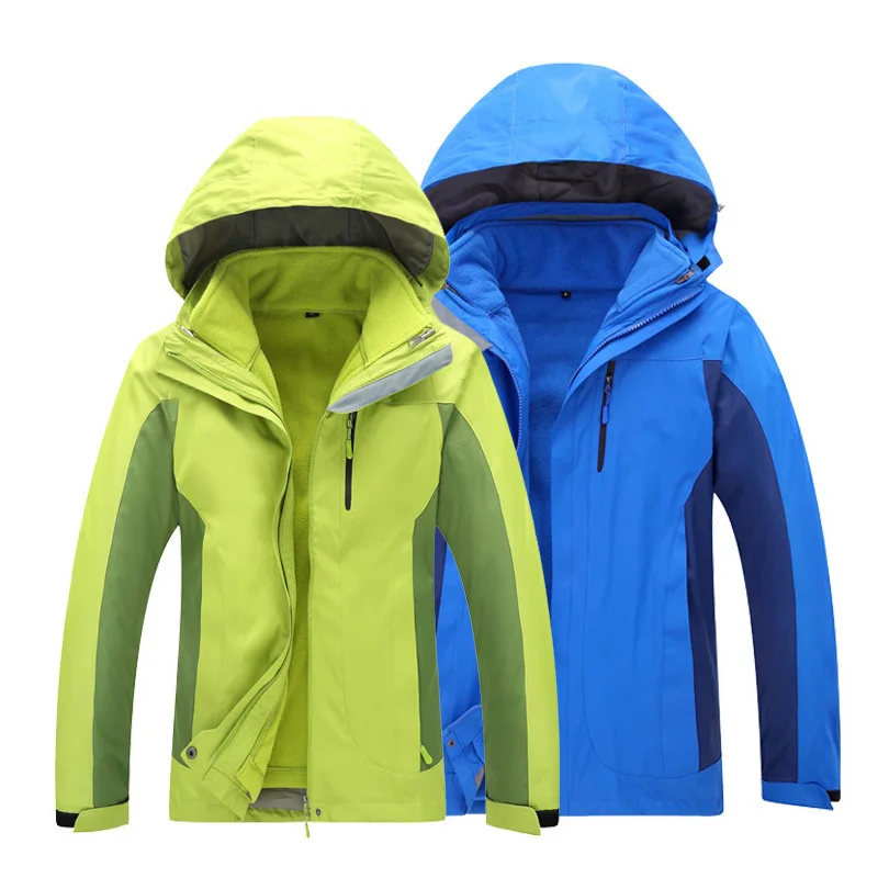 

Men And Women-Two-Piece Raincoat Jacket COUPLE'S Windproof Warm Work Clothes Light Board