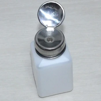 

Portable Nail Art 200ML Empty Pump Dispenser For Nail Art Polish Liquid Bottle Tool