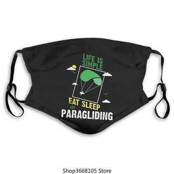 

Simple Life Eat Sonno e parapendio Maschera sportiva Tempo libero Girocollo Maschere da uomo Designer di marca Alta qualità pm2.