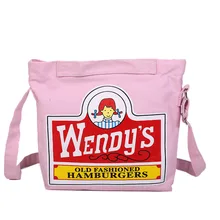 Стиль корейский стиль напечатанные буквы наклейки сумка на плечо женские модные наклейки Холщовая Сумка поколение жира