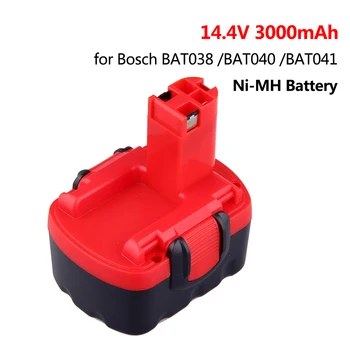 

14.4V 3000mah Ni-MH Rechargeable Battery for Bosch BAT038 BAT040 BAT041 BAT140 Power Tools Battery for Electric Drill 14.4V Cell