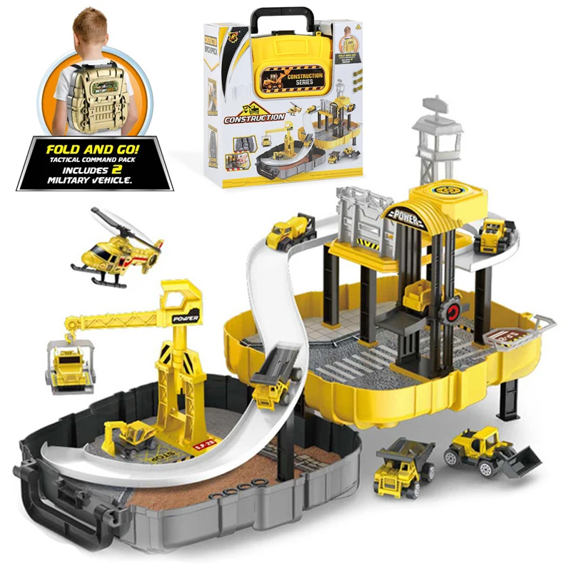 Najtaniej Inżynieria DIY kolejowy magiczny utwór samochód zabawkowe plecaki montaż gorący pojazd wojskowy z kółkami zabawka dla dzieci prezenty bożonarodzeniowe машинка