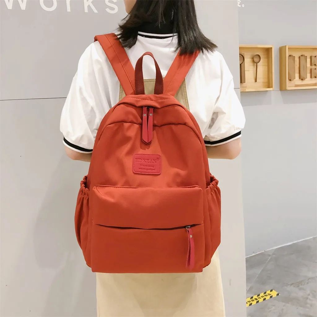 Водонепроницаемый нейлоновый женский рюкзак женский большой емкости высокий школьный корейский Винтаж сумки через плечо для девочек Дорожная сумка Mochila 730W