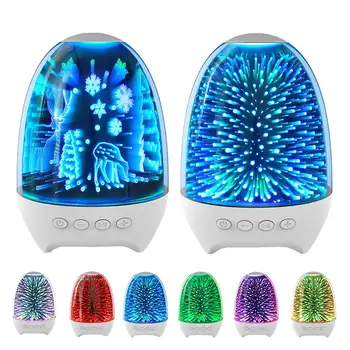 

Portable Bluetooth Speaker 3D Magic Night Light Mini Wireless Speaker Player USB Radio TF Music Sound Colum For Smart Phone