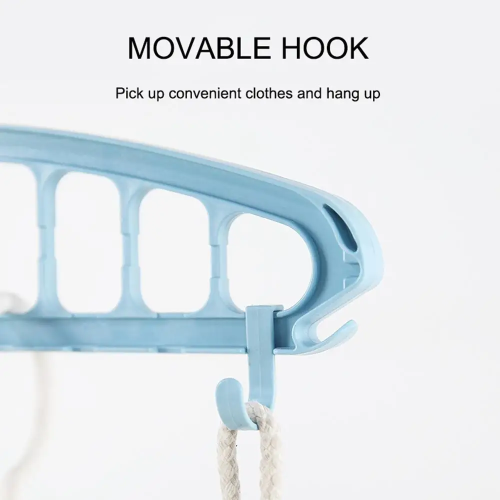 Magic Multi-port Support Circle Clothes Hanger Clothe Drying Rack Plastic Clothes Hangers Home Storage Hanger Space Saver Rack
