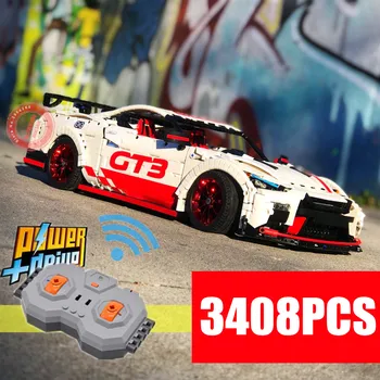 

2019 New MOC Nissan Racing Car Motor Power Functions Fit Lepinings Technic Gtr MOC-25326 Building Blocks Bricks Toys Kid Gift