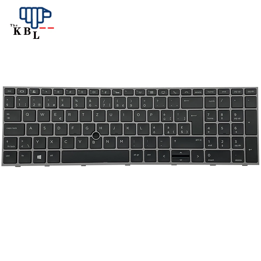 New Swiss Language For Hp Zbook 15 G5 17 G5 Black Backlight Laptop