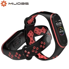 Mi jobs mi Band 4 ремешок спортивный браслет на запястье mi band 3 силиконовые часы для Xiaomi mi Band 4 3 Аксессуары для ремешка Smart mi band 3