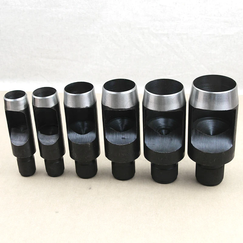 1PCS Holes Puncher 26/27/28/29/30/32/34/35/36/38/40/42mm Metal Punching Tools Leather Canvas Nylon Hand Knock Die 4