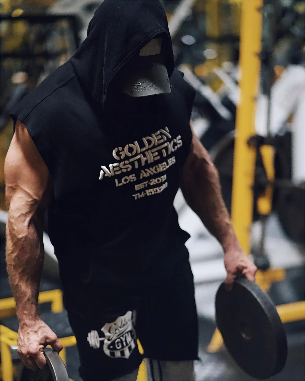 Мужская толстовка без рукавов бодибилдинг спортзал топы на бретелях Crossfits тренировки без рукавов куртки Терри Топ Мужской