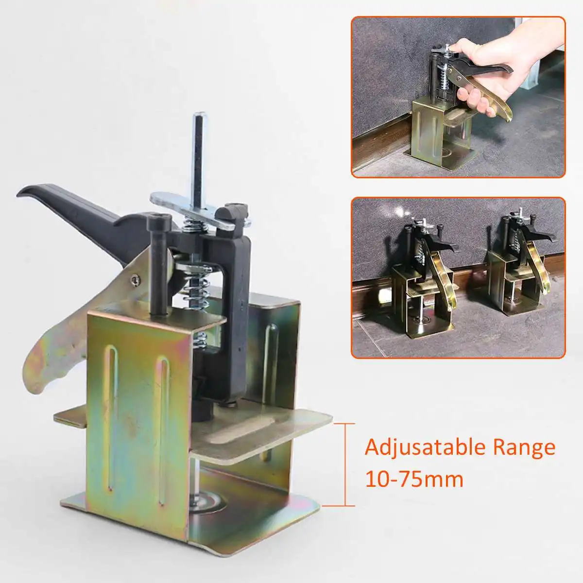 Wall leveling tool system adjustable height adjuster ceramic wall tile locator clamp tile tool construction hardware